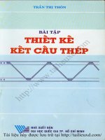 Bài tập thiết kế kết cấu thép trần thị thôn 