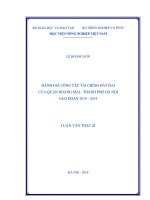 đánh giá công tác tài chính đất đai của quận hoàng mai   thành phố hà nội giai đoạn 2010   2014 