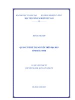 quản lý thuế tài nguyên trên địa bàn tỉnh bắc ninh 