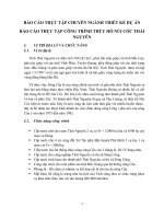 BÁO cáo THỰC tập CHUYÊN NGÀNH THIẾT kế dự án