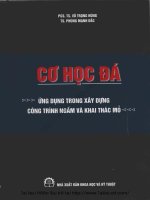 Cơ học đá (NXB khoa học kỹ thuật 2005)   pgs  ts  võ trọng hùng, 463 trang 