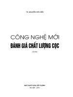 Ebook Công nghệ mới đánh giá chất lượng cọc- Phần 1