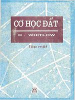 CƠ HỌC ĐẤT,  r whitlow -TẬP 1