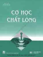 Cơ học chất lỏng (NXB giáo dục 2006)   nguyễn hữu hồ, 277 trang 