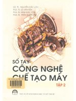 Sổ tay công nghệ chế tạo máy chế độ cắt –tính toán chế độ cắt 