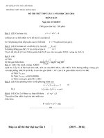 de thi thu thpt quoc gia 2016 mon toan truong thpt tran hung dao tphcm lan 1 