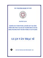 nghiên cứu thành phần loài mối gây hại công trình kiến trúc tại khu đô thị điển hình ở hà nội bằng phương pháp truyền thống và chỉ thị dna 