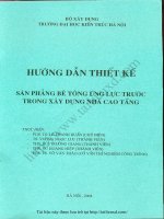 Hướng dẫn thiết kế sàn phẳng bê tông ứng lực trước trong xây dựng nhà cao tầng   lê thanh huấn 