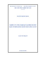 nghiên cứu công nghệ dập tạo hình chi tiết dạng vỏ mỏng bằng nguồn chất lỏng cao áp 