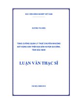tăng cường quản lý thuế chuyển nhượng bất động sản trên địa bàn huyện gia bình, tỉnh bắc ninh