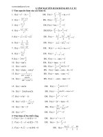 Bai tap chon loc nguyen ham tich phan