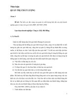 Tìm hiểu các đặc trưng của quản trị chất lượng hiện đại của một doanh nghiệp quản trị dựa trên quá trình (MBP, ISO 90012000)