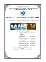 Thiết kế tổng mặt bằng nhà máy sữa tiệt trùng