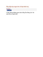 Phụ kiện kẹo ngọt cho cô bạn khéo tay