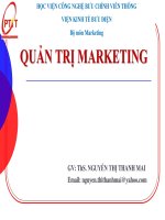 Bài giảng quản trị marketing ptit mai