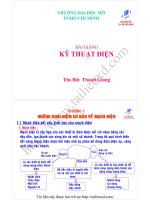 Giáo trình điện kỹ thuật   th s bùi thanh giang 