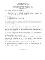 De thi thu Quoc gia mon toan truong Cao lanh 1 