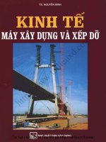 Kinh tế máy xây dựng và xếp dỡ   ts nguyễn bính, 181 trang 