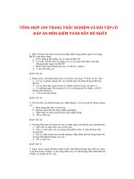 TỔNG HỢP 189 TRANG TRẮC NGHIỆM VÀ BÀI TẬP CÓ ĐÁP ÁN MÔN KIỂM TOÁN ĐẦY ĐỦ NHẤT