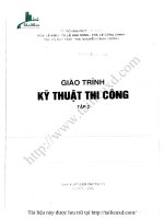 Kỹ thuật thi công  tập 2   ts đỗ đình đức, PGs lê kiều 