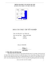 báo cáo thực tập tốt nghiệp xây dựng công trình dự án bộ chỉ huy quốc phòng