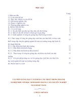 SKKN VAI TRÒ GIẢNG dạy CÁCH báo cáo THUẾ TRONG DOANH  NGHIỆP đối với học SINH KHỐI TRUNG cấp CHUYÊN NGHIỆP