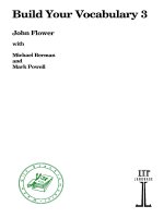 Build your vocabulary 3