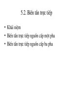 nguyên tắc hoạt động của biến tần trực tiếp