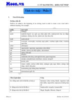 Tính từ trong tiếng anh phần 5