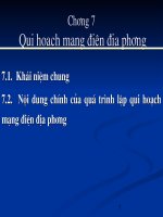 quy hoạch mạng điện địa phương