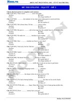 Đề kiểm tra Đại từ trong tiếng anh