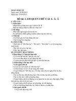 làm quen chữ cái a, ă,â