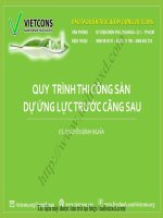 QUY TRÌNH THI CÔNG SÀN DỰ ỨNG LỰC TRƯỚC CĂNG SAU