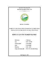 Nghiên cứu một số đặc điểm tái sinh rừng tự nhiên trạng thái IIA tại xã gia hội, huyện văn chấn, tỉnh yên bái