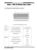 thiết kế dầm dọc cho tòa nhà cao tầng