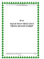 đề tài kế toán thuế GTGT và TNDN 