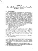 Tính chỉ tiêu chống sét của đường dây tải điện cao áp