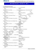 Đề thi về danh từ trong tiếng anh