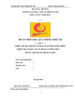 đồ án quá trình thiết bị cô đặc 2 nồi xuôi chiều thiết bị tuần hoàn cưỡng bức NaOH