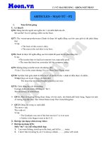 Mạo từ trong tiếng anh phần 2