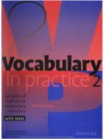 Vocabulary in practice 2 elementary