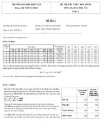 ĐỀ THI dự báo phụ tải trong hệ thống điện