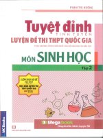 Tuyệt đỉnh luyện đề thi THPT quốc gia môn sinh học tập 2