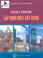 Giáo trình lập định mức xây dựng   ts nguyễn bá vỵ, 187 trang 