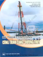 Kỹ thuật thi công công trình cảng đường thủy   hồ ngọc luyện, lương phương hậu, nguyễn văn phúc 