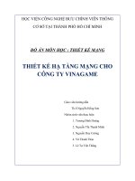 Thiết kế hạ tầng mạng cho công ty vinagame