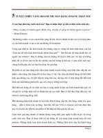 5 TUYỆT CHIÊU TĂNG DOANH SỐ BÁN HÀNG ONLINE