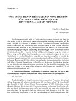 Tăng cường truyền thông khuyến nông, thúc đẩy nông nghiệp, nông thôn Việt Nam phát triển sau khi Việt Nam gia nhập WTO
