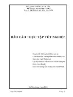 Báo cáo thực tập tốt nghiệp kỹ thuật chế biến món ăn cho trẻ