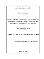 Đánh Giá Công Tác Thực Hiện Phương Án Quy Hoạch Một Số Khu Dân Cư Trên Địa Bàn Huyện Phố Yên, Tỉnh Thái Nguyên Giai Đoạn 2008-2012